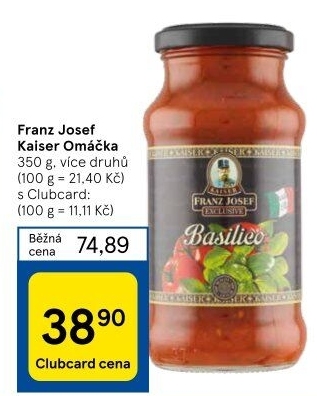 Omáčky na těstoviny Exclusive Franz Josef Kaiser