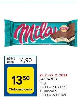 Oplatky Mila Sedita
