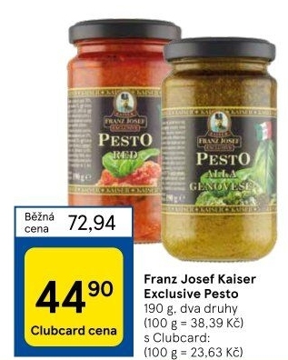 Pesto Exclusive Franz Josef Kaiser