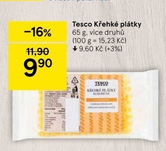 Plátky křehké Tesco