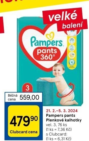 Pleny dětské Pampers Pants