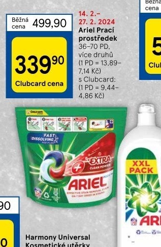 Prací prostředky Ariel