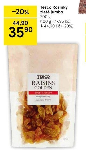Rozinky Tesco
