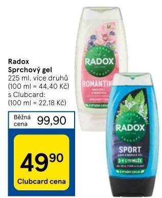 Sprchový gel Radox