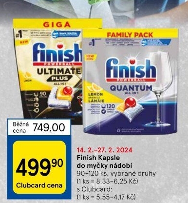 Tablety do myčky Finish