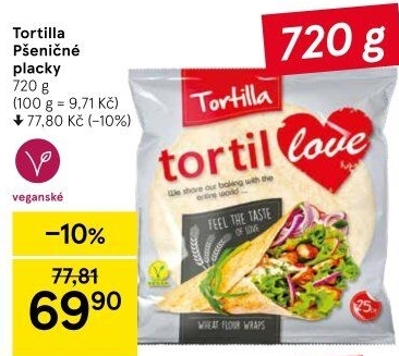 Tortilla pšeničná TortilLOVE