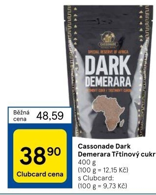 Třtinový cukr Dark Demerara Cassonade