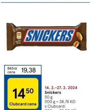 Tyčinka Snickers