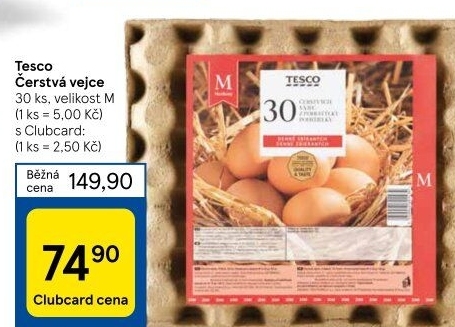 Vejce M Tesco