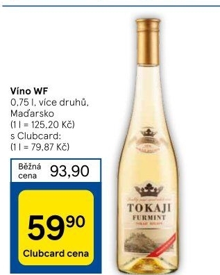 Víno Furmint Tokaji