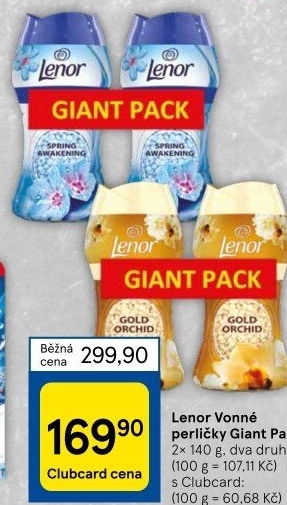 Vonné perličky do pračky Lenor