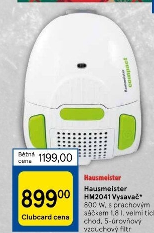Vysavač sáčkový Hausmeister HM2041