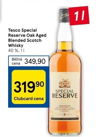 Whisky skotská Special Reserve Tesco