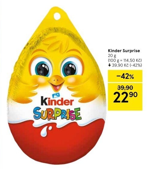 Čokoládové vajíčko s překvapením Kinder Surprise