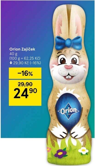 Čokoládový zajíc Orion