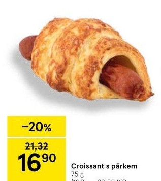 Croissant s párkem
