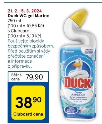 Gelový čistič WC Duck