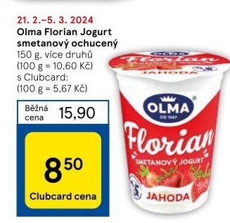 Jogurt smetanový Florian Olma