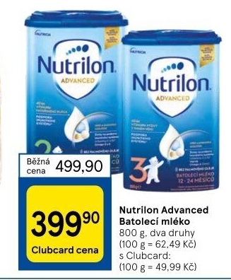 Kojenecká výživa Nutrilon Advanced