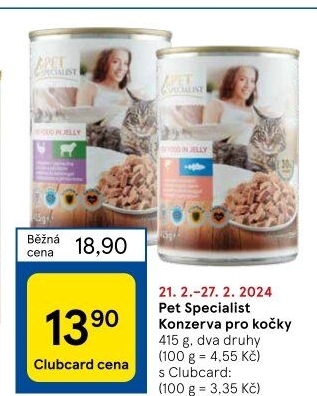 Konzerva pro kočky Pet Specialist