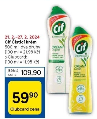 Krémový čistič Cif Cream