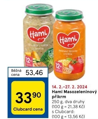 Příkrm masozeleninový Hami