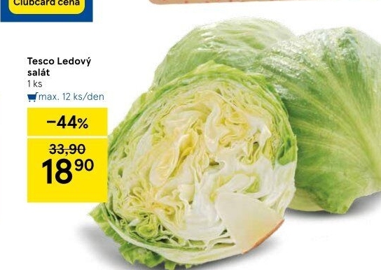 Salát ledový Tesco