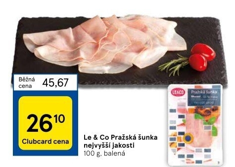 Šunka pražská nejvyšší jakosti LE&amp