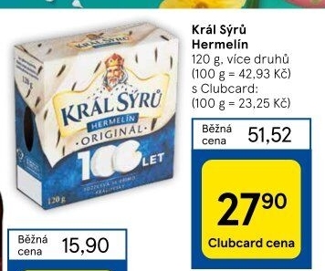 Sýr Hermelín Král sýrů