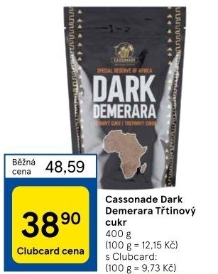 Třtinový cukr Dark Demerara Cassonade