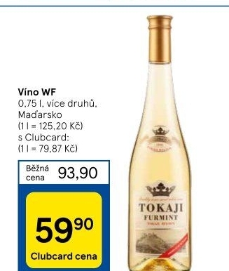 Víno Furmint Tokaji