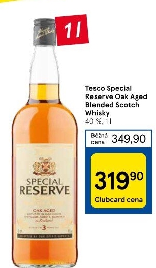 Whisky skotská Special Reserve Tesco