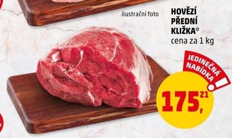 Hovězí přední bez kosti - kližka