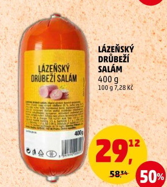Salám drůbeží lázeňský