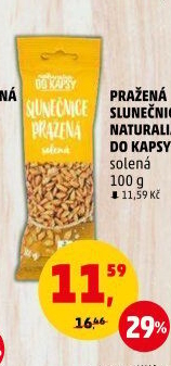 Slunečnicová semínka pražená Naturalia