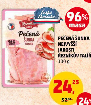 Šunka pečená nejvyšší jakosti Řezníkův talíř