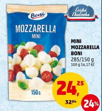 Sýr Mozzarella třešinky Boni