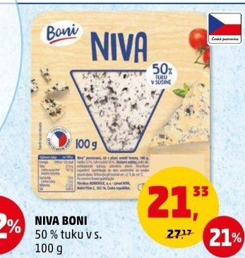Sýr Niva 50% Boni