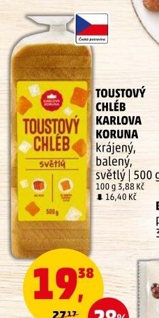 Toustový chléb Karlova Koruna