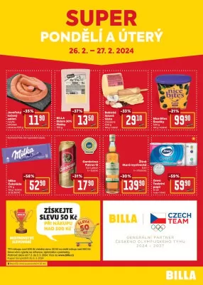 akční leták BILLA 21.2.2024-27.2.2024