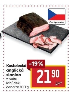 Anglická slanina kostelecká