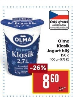 Bílý jogurt Klasik Olma