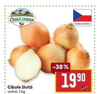 Cibule žlutá Česká Farma