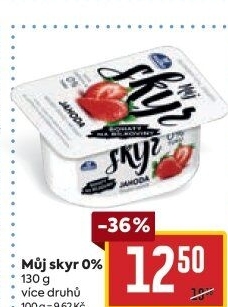 Dezert zakysaný ochucený Můj Skyr 0% Milko