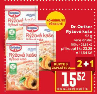Kaše rýžová bez lepku Dr. Oetker