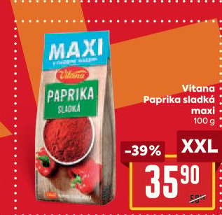 Koření Paprika sladká Vitana