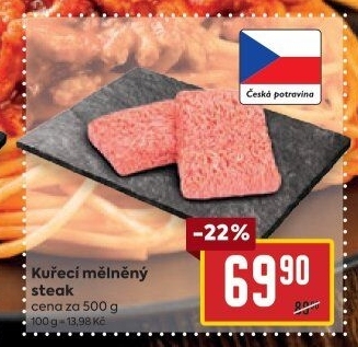 Kuřecí steak mletý