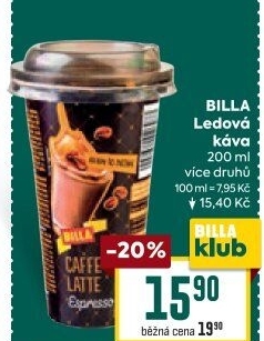 Ledová káva Billa