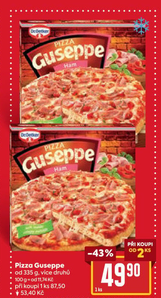 Pizza mražená Guseppe Dr. Oetker
