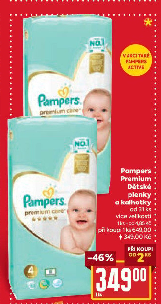 Pleny dětské Pampers Premium Care
